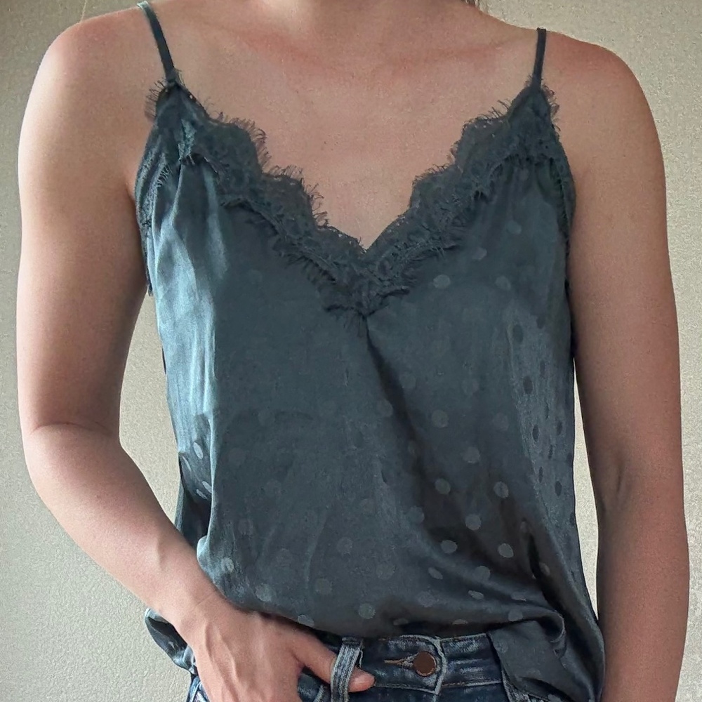 Blu Pepper Polka Dotted Tank